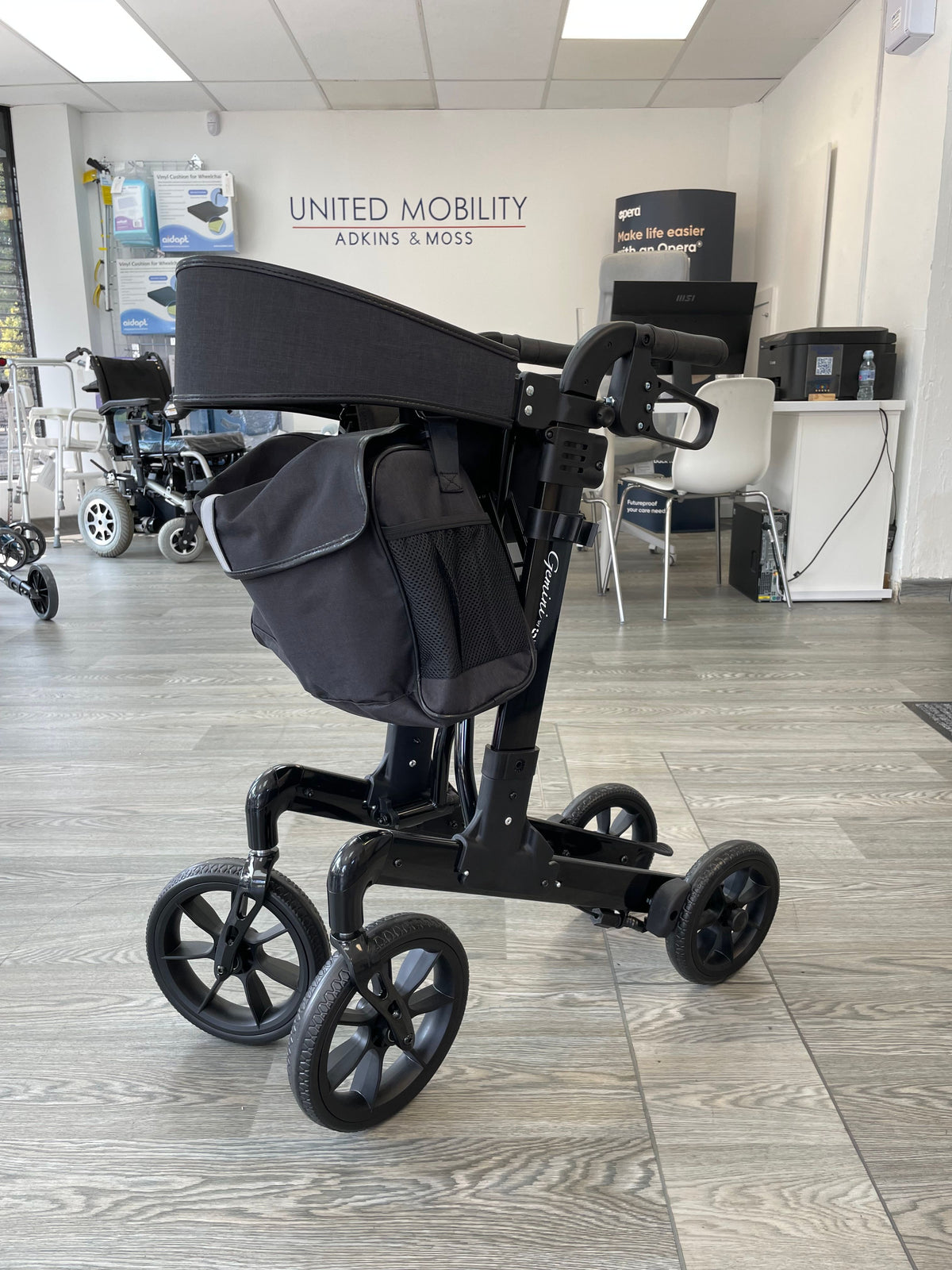 United 4 Wheel Foldable Walker