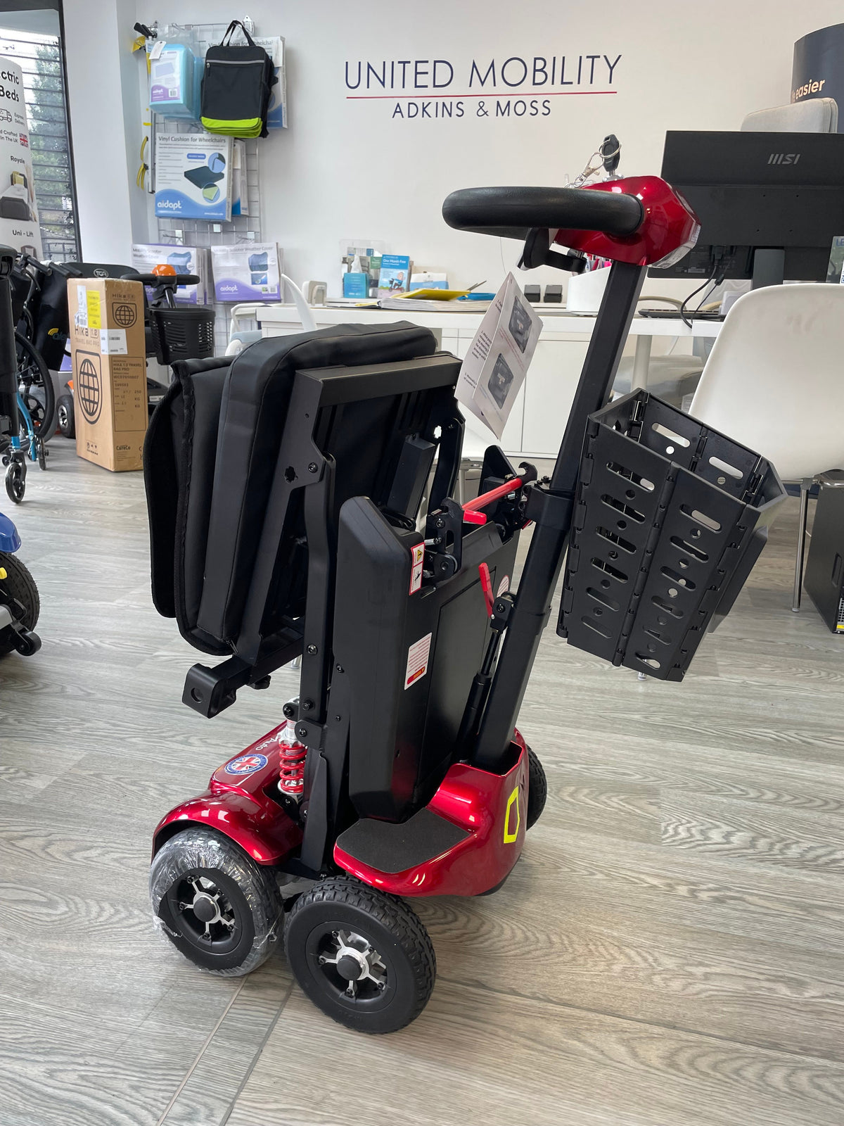 Genie auto-fold 4mph mobility scooter