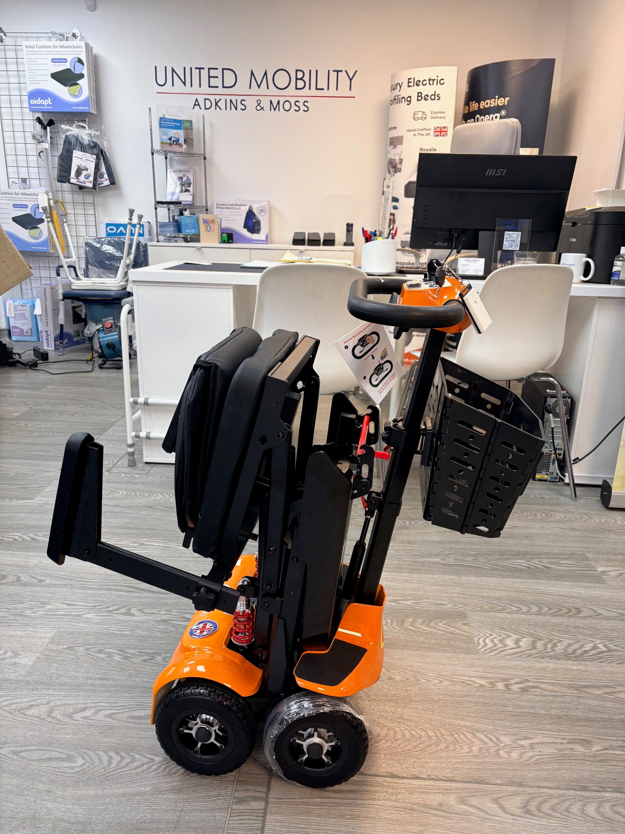 Monarch Genie 4mph auto folding mobility scooter