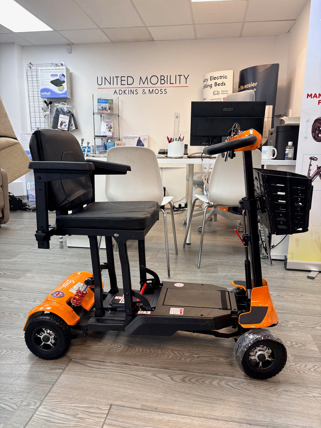 Monarch Genie 4mph auto folding mobility scooter