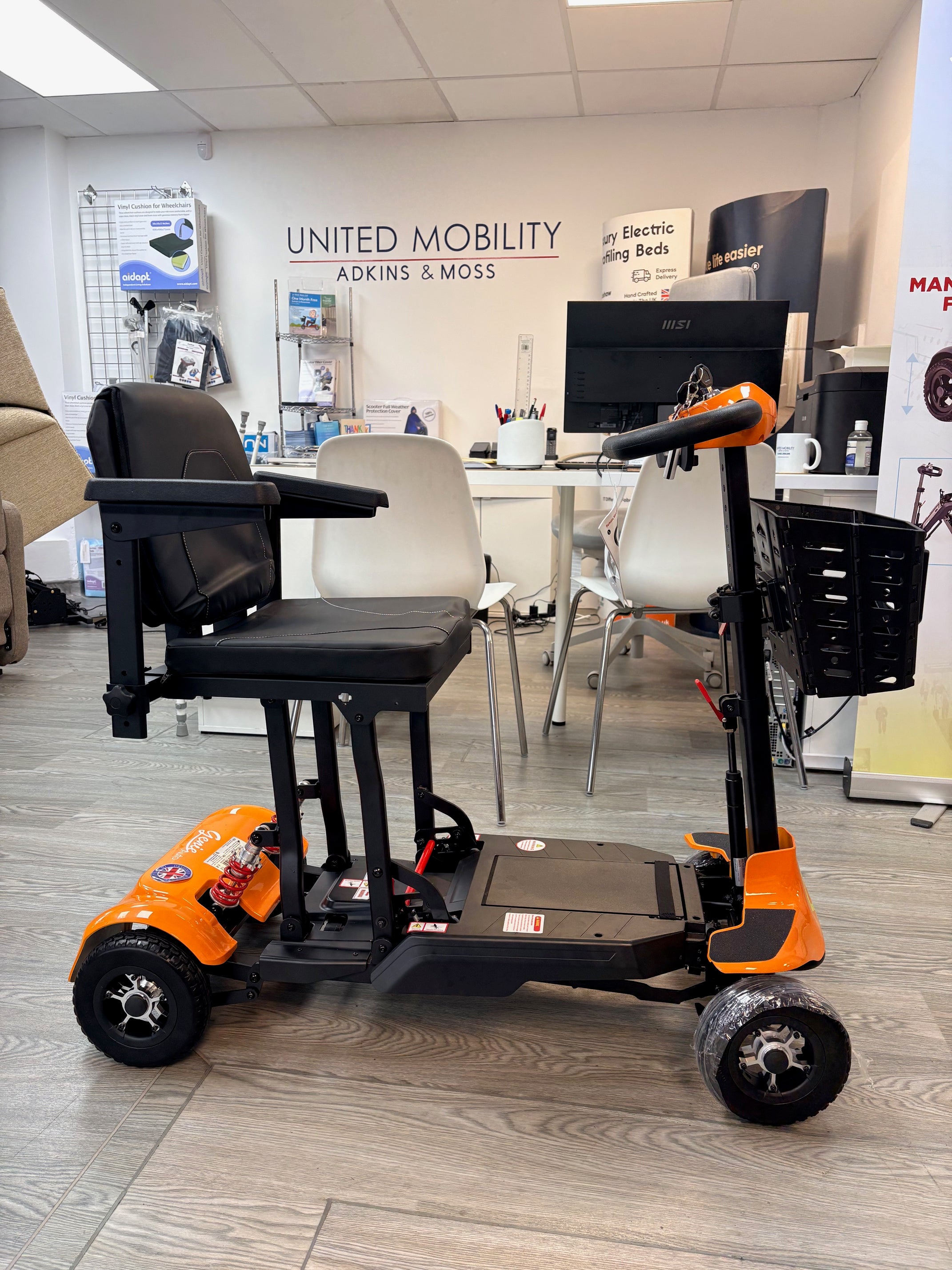 Monarch Genie 4mph auto folding mobility scooter