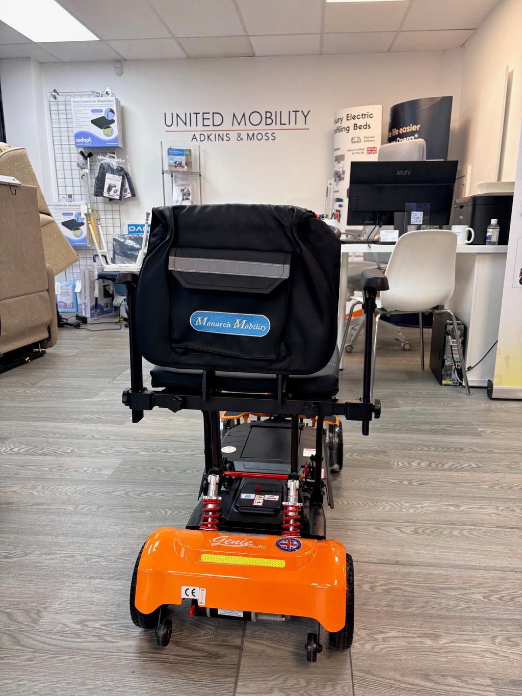 Monarch Genie 4mph auto folding mobility scooter