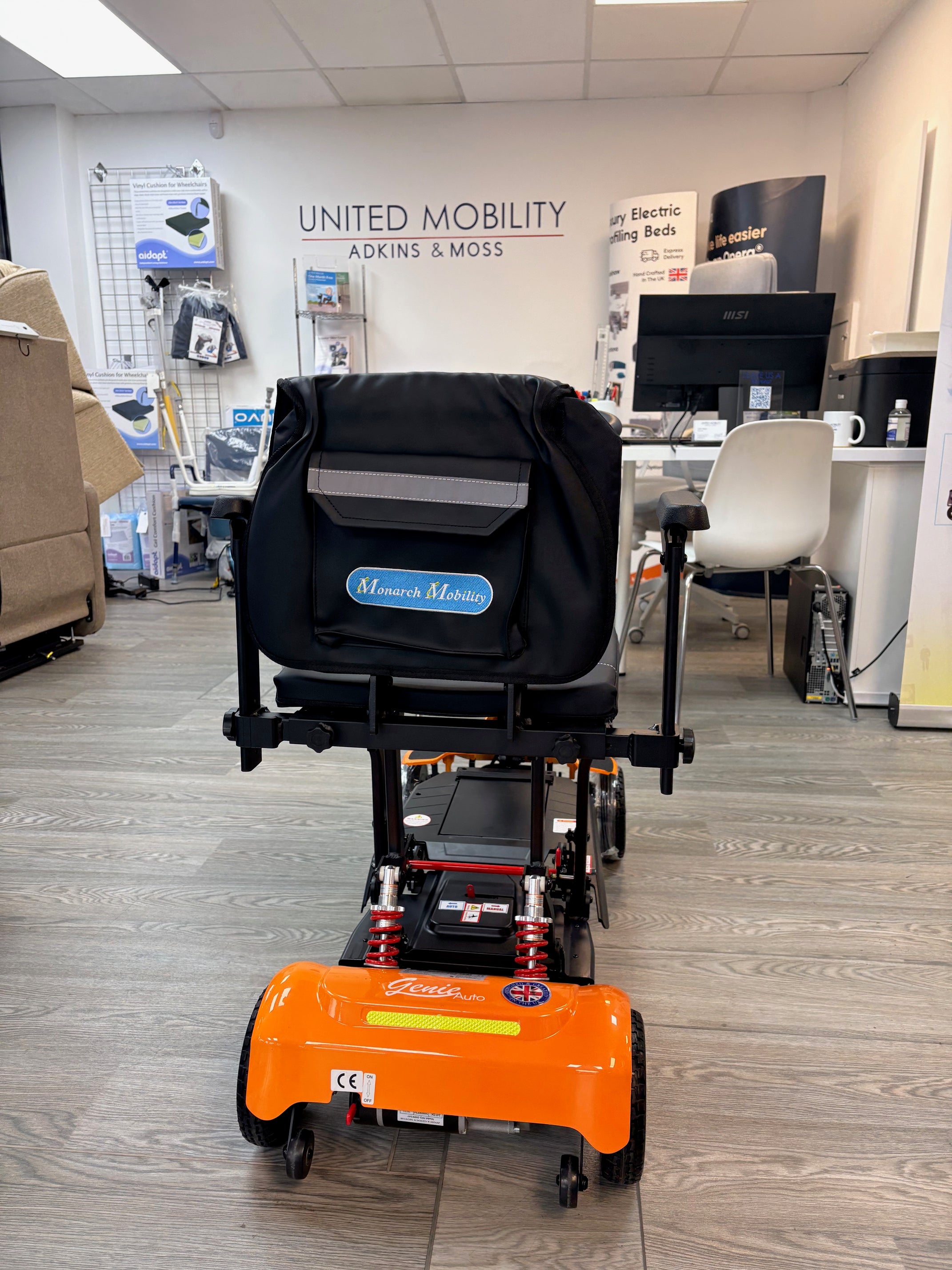 Monarch Genie 4mph auto folding mobility scooter