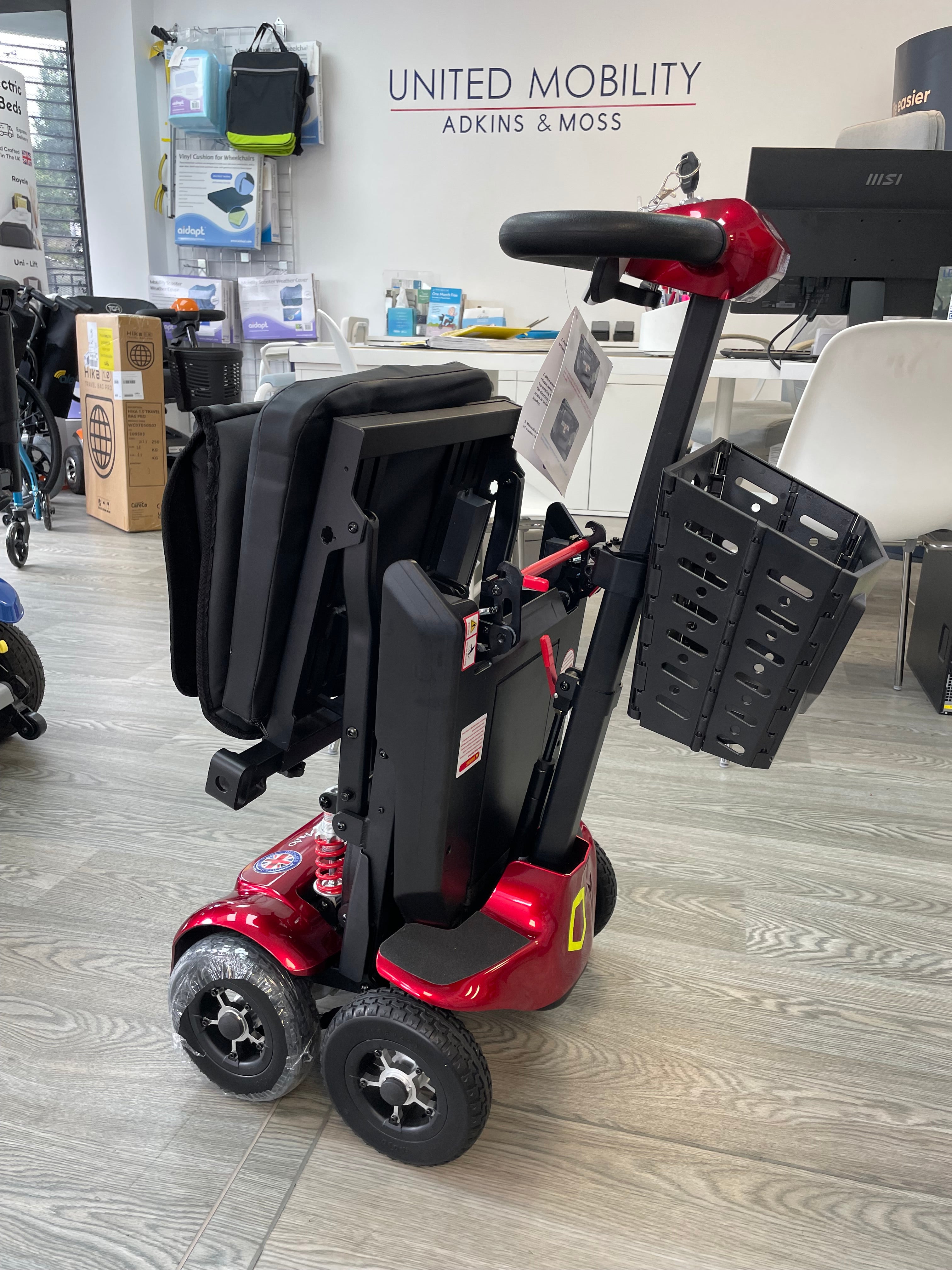Monarch Genie 4mph auto folding mobility scooter
