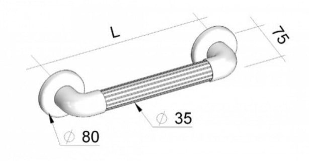 Atlantis Moulded Fluted Grab Rails