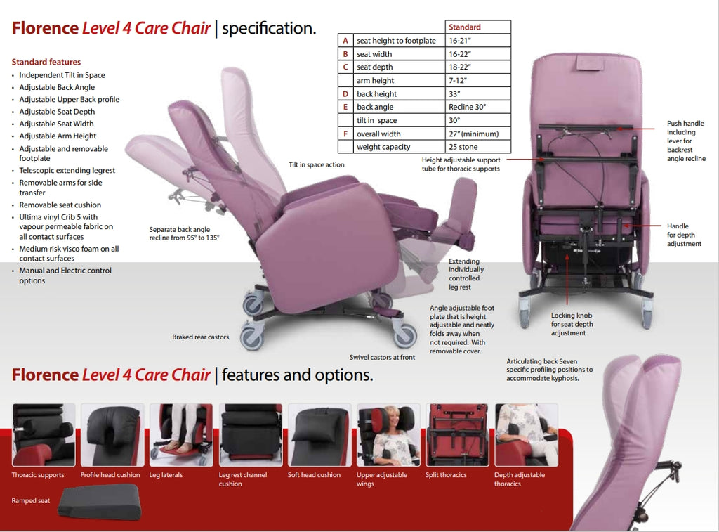 Cabaret Level 4 Care Chair
