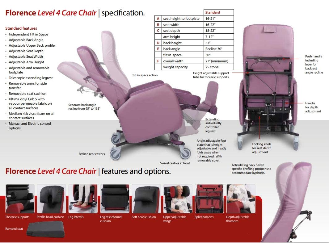 Cabaret Level 4 Care Chair