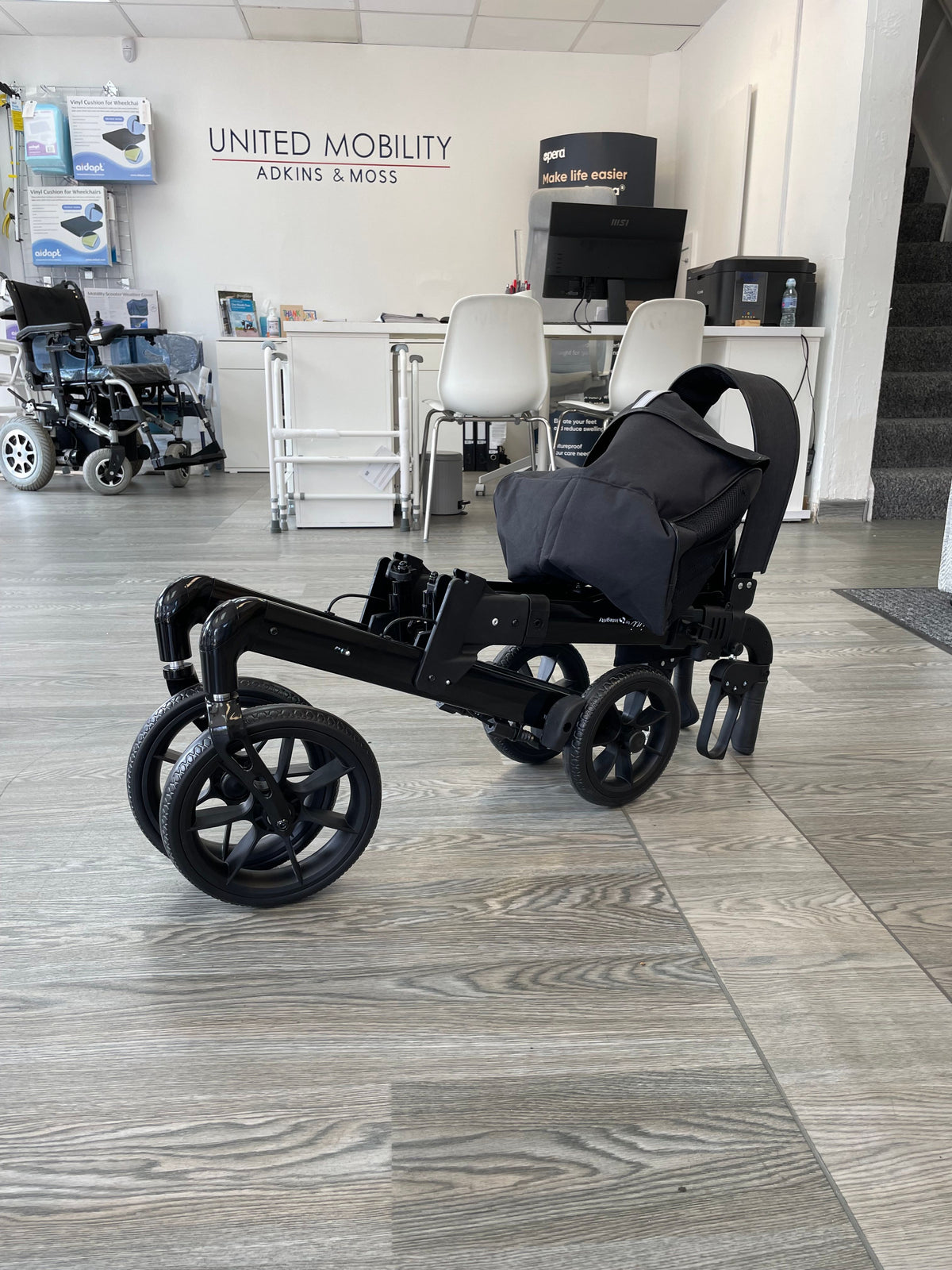 United 4 Wheel Foldable Walker