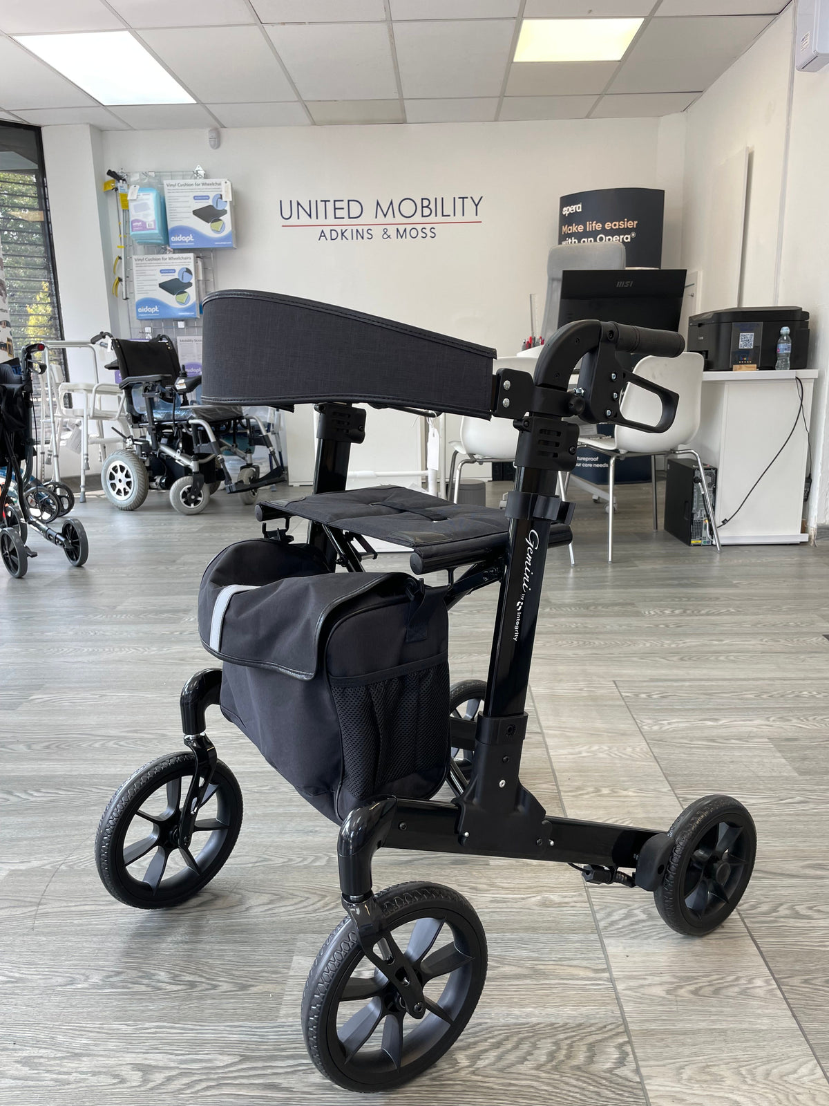 United 4 Wheel Foldable Walker
