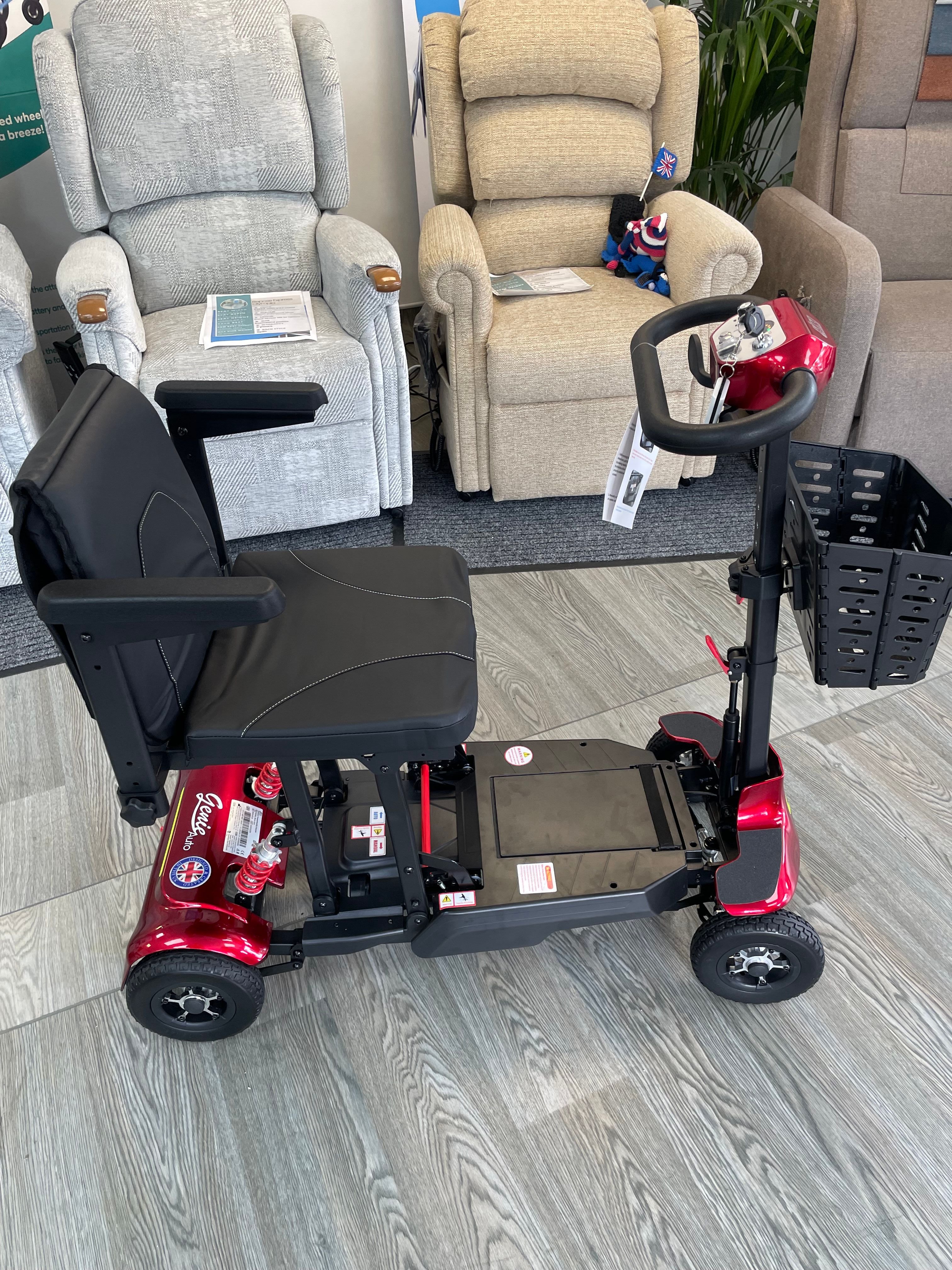 Genie auto-fold 4mph mobility scooter