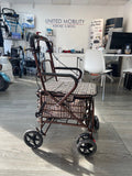 Foldable Shopping Trolley with Seat