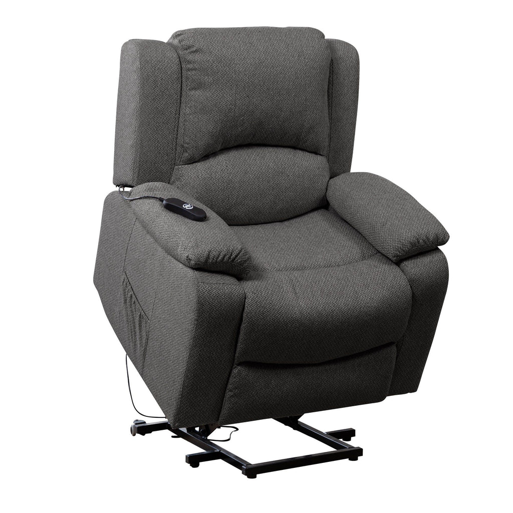 Fabric Heat & Massage Electric Lift-Assist Recliner Chair