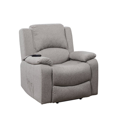 Fabric Heat & Massage Electric Lift-Assist Recliner Chair