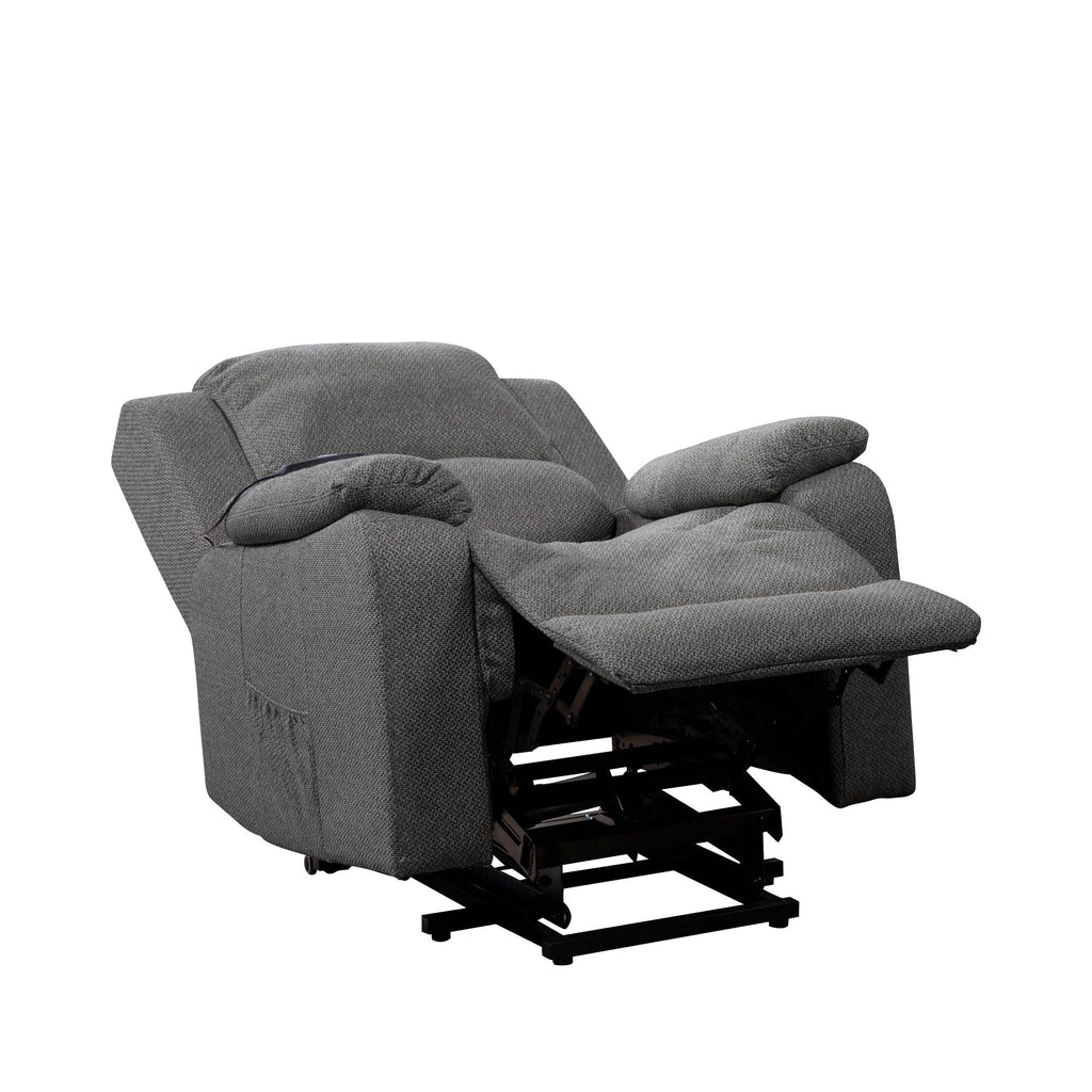Fabric Heat & Massage Electric Lift-Assist Recliner Chair