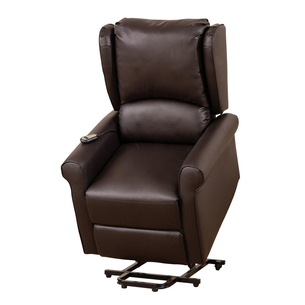 Leather Heat & Massage Rise and Recliner Chair