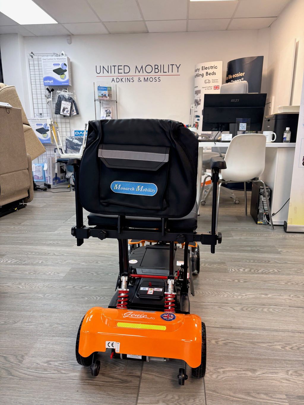 Genie auto-fold 4mph mobility scooter
