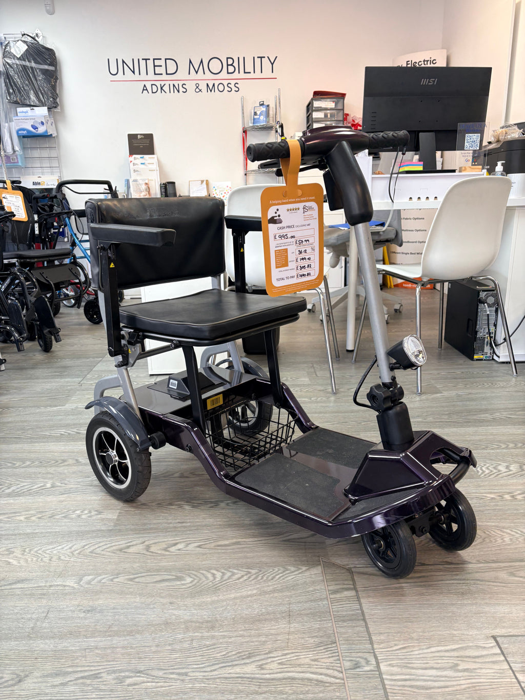 Used One rehab Q Fold mobility scooter