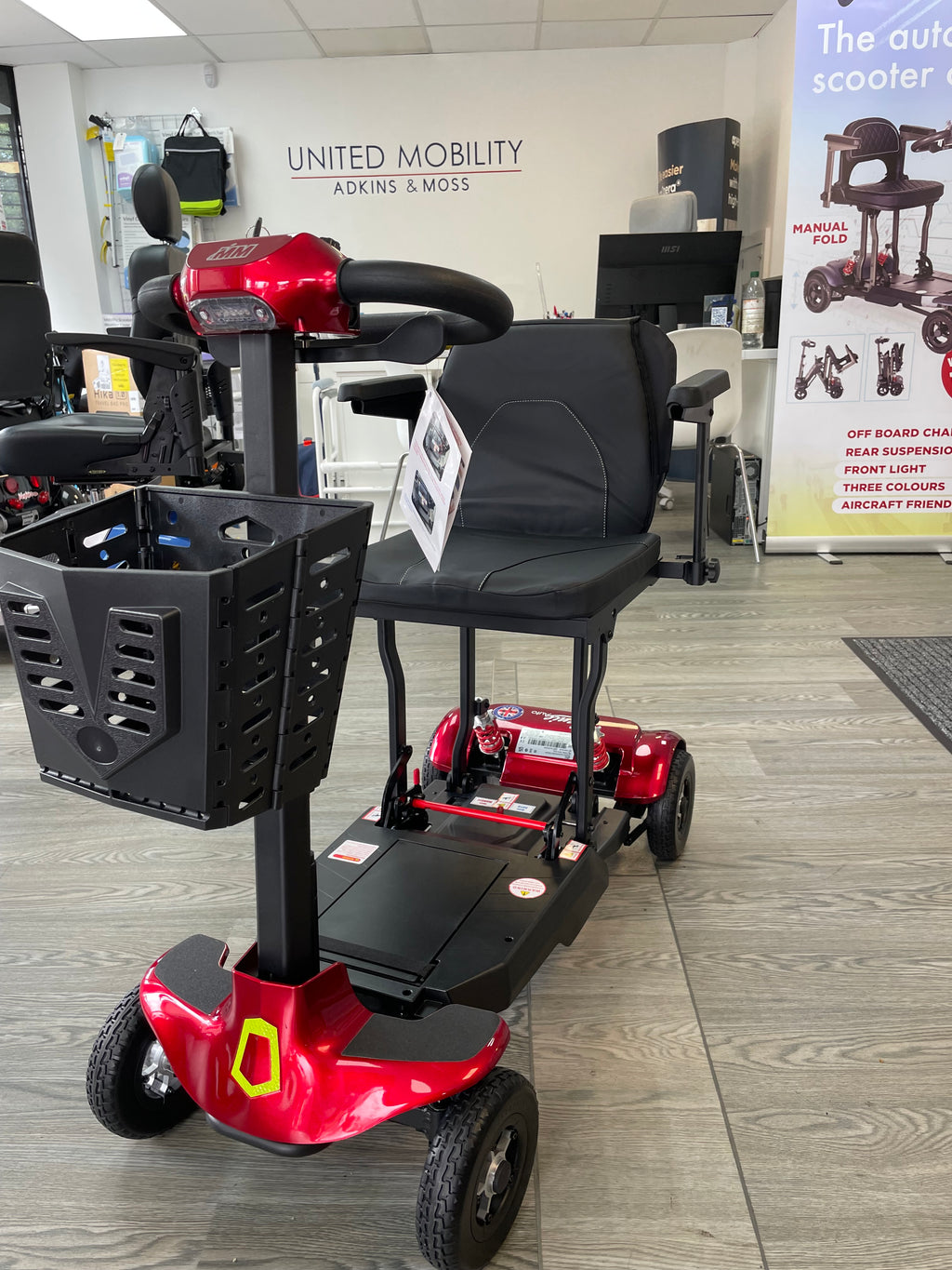 Monarch Genie 4mph auto folding mobility scooter