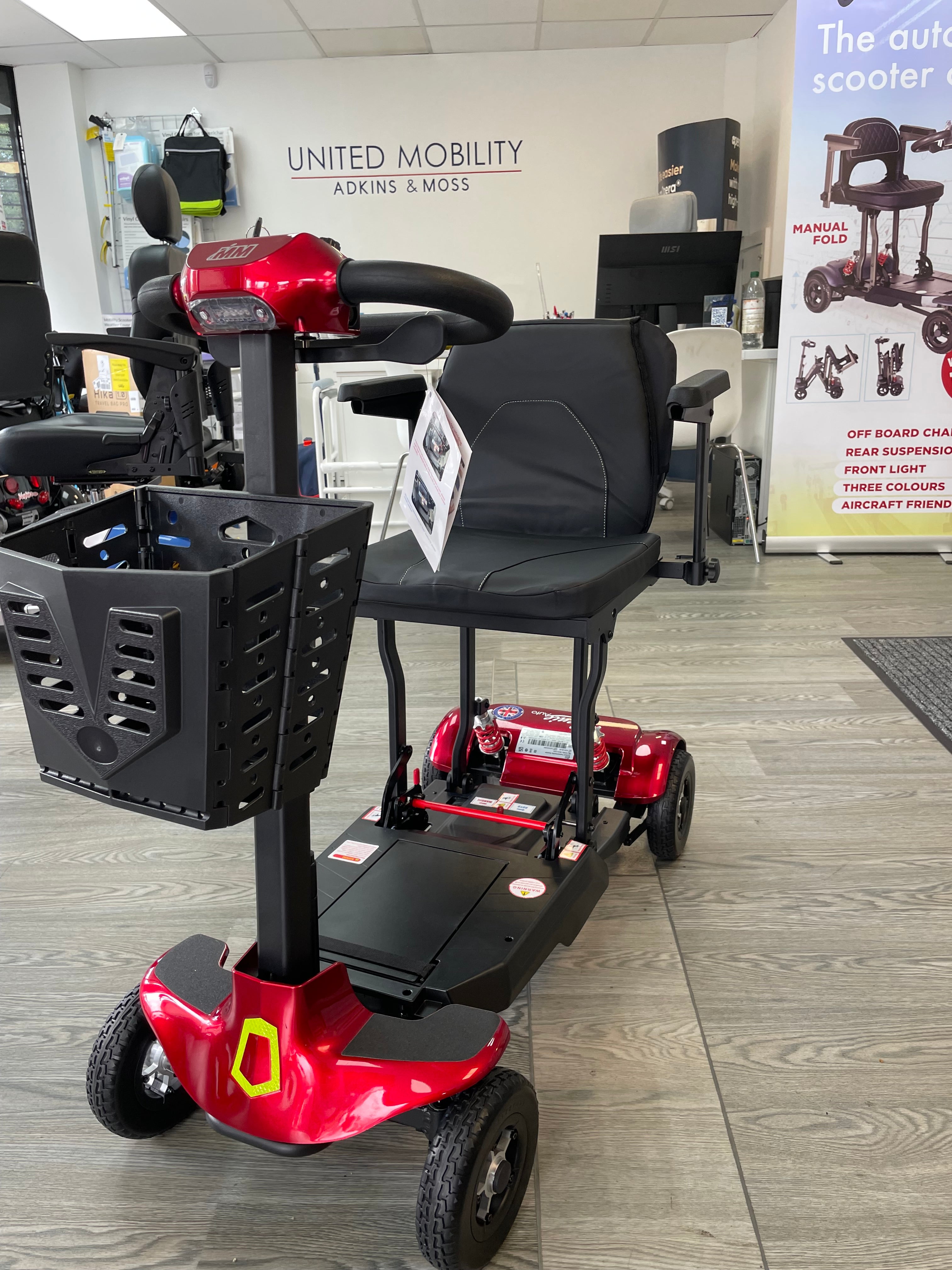 Monarch Genie 4mph auto folding mobility scooter